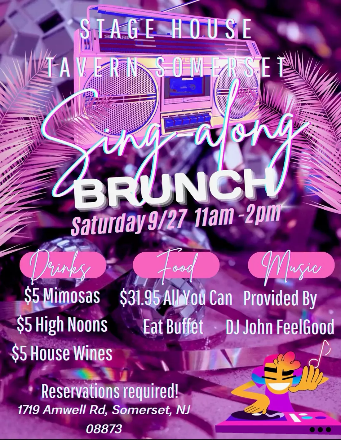 Sing along brunch in Somerset Sept 27