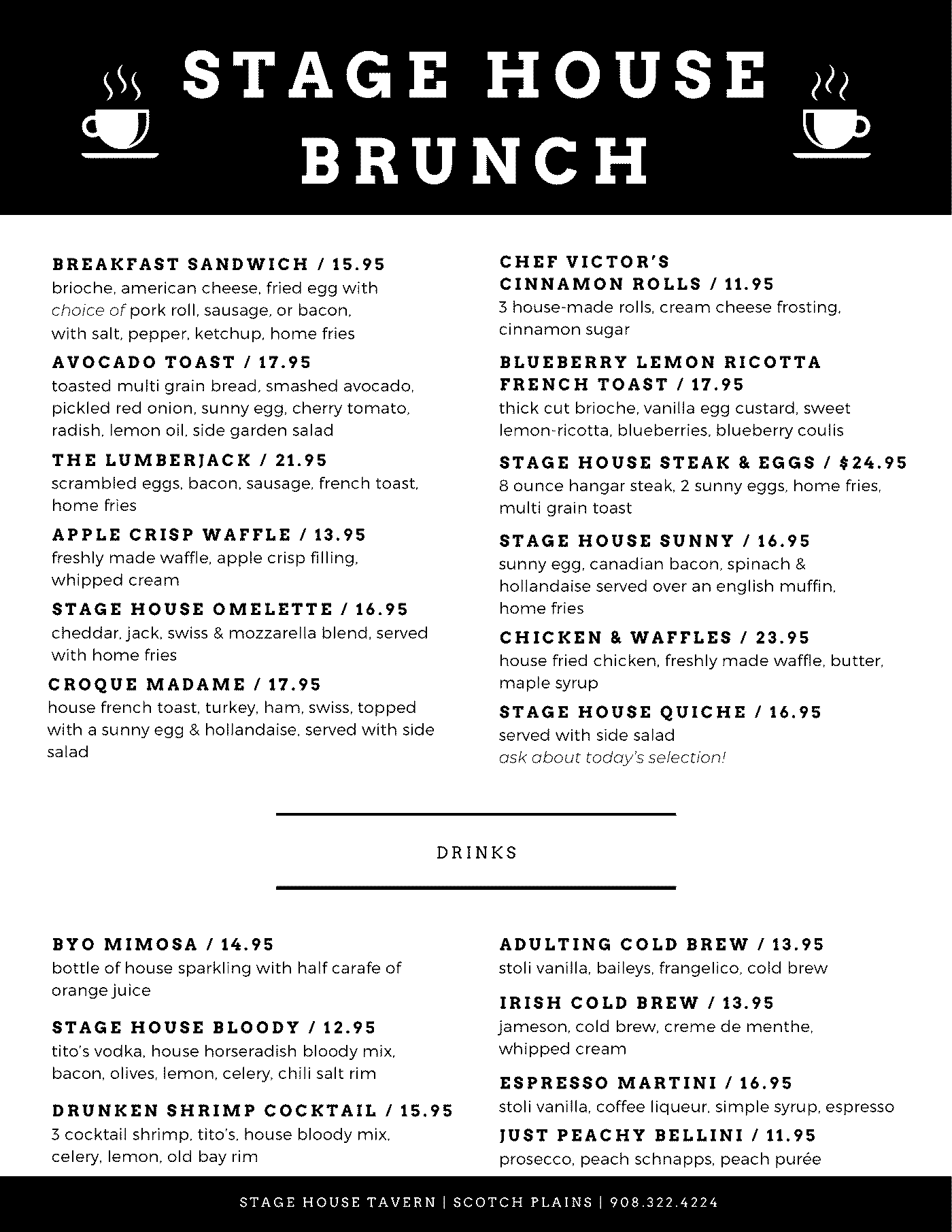 Sunday Brunch in Scotch Plains